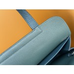 Halzan25 horseshoe wrap silver buckle pine green original TC leather